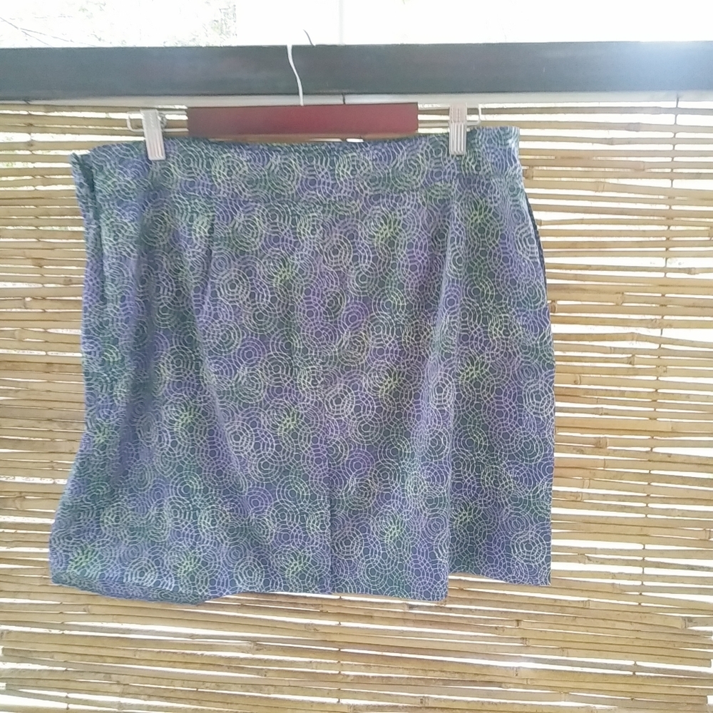 Izod Golf 14 Purple Green Skort Plus